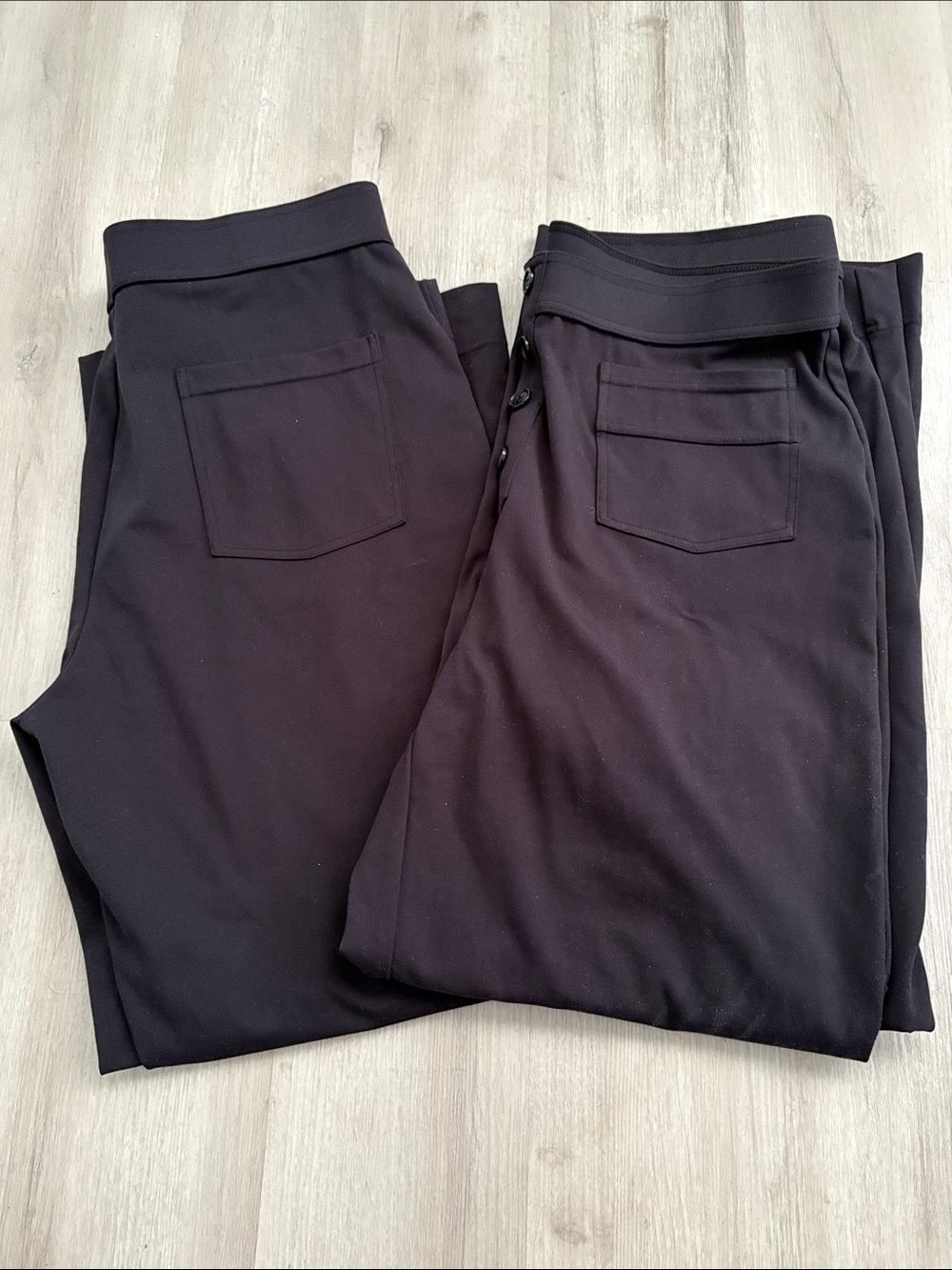 HALARA Black Boot-Cut Pull-On Pants